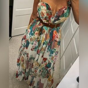 New ✨ By Anthropologie Chiffon Shift Midi Dress